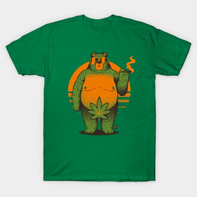 High And Naked Bear v2 T-Shirt by raffaus